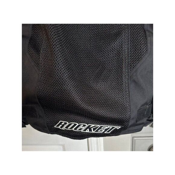 Joe Rocket Men's Mesh Padded Black Motorcycle Jacket Size M Tall - Picture 9 of 15